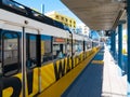 Metro Light Rail On Downtown Santa Monica Platform