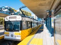 Metro Light Rail In Downtown Santa Monica Platform