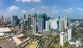 Metro Manila, Philippines - Panorama of Ortigas Skyline, office towers and residential condominiums Royalty Free Stock Photo