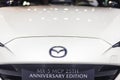 Metro Manila, Philippines - CLoseup of the badge of a 2023 Mazda MX-5 or Miata sports car at the Philippine