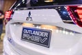 Metro Manila, Philippines - A 2023 Mitsubishi Outlander PHEV on display at the Philippine International Motor Show