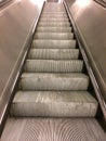 Metro Moving Escalator Stairs