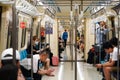 Metro MRT in Taipei, inside carriage