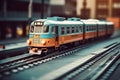 Metro Red line subway train - classic train Royalty Free Stock Photo