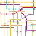 Metro scheme - subway map Royalty Free Stock Photo