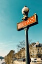 Metro sign in Paris