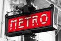 Metro sign Paris