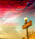 Metro sign, Paris. Underground symbol