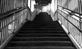 Metro Stairs of an Indian city Hyderabad, India Royalty Free Stock Photo