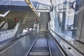 Metro station escalators in Vienna city center. Ubahn. Subway