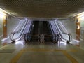 Metro station in Kazan. Design. The urban landscape. Entrance and exit to the platform in the subway