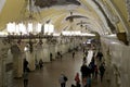 Metro station Komsomolskaya in Moscow, Russia Royalty Free Stock Photo