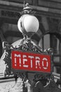 Metro station, Paris, France Royalty Free Stock Photo