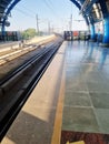 Metro Station Platform View | Station Trak View Royalty Free Stock Photo