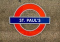 Metro station sign St. Paul