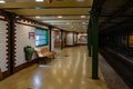 Metro station underground in Budapest, Hungary. Royalty Free Stock Photo