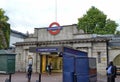 Metro stop in London Royalty Free Stock Photo