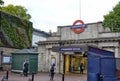 Metro stop in London Royalty Free Stock Photo