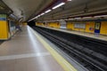 Metro Stop in Madrid Spain in Europe