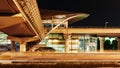 Metro subway station at night in Dubai Royalty Free Stock Photo