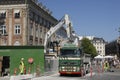 METRO TRAIN CONSTRUCTION WORKERS Royalty Free Stock Photo