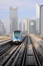 Metro Train in Dubai Royalty Free Stock Photo