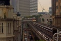 Metro Train in Kuala Lumpur city Malaysia Royalty Free Stock Photo