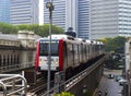 Metro Train in Kuala Lumpur city Malaysia Royalty Free Stock Photo