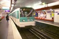 Metro Train, Paris, France Royalty Free Stock Photo