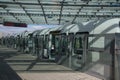 Metro train ready for departure, Copenhagen, Denmark Royalty Free Stock Photo