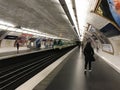 Metro Train Underground Station. Royalty Free Stock Photo