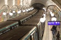 Metro trains in station Royalty Free Stock Photo