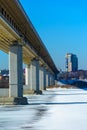 Metrobridge under Oka river (Nizhny Novgorod)