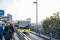 Metrobus, a part of public transportation system in Istanbul,Turkey