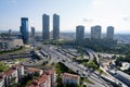 Metrobus station and Zorlu Center in Zincirlikuyu district.