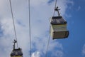 Metrocable Line J of the Medellin Metro or Metrocable Nuevo Occidente, is a cable car line used as a medium-capacity mass transpor Royalty Free Stock Photo