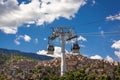 The Metrocable is the permanent rapid transit system of the cable car type for urban passenger mobilization in MedellÃÂ­n, Colombia