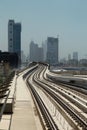 Metroline in Dubai Royalty Free Stock Photo