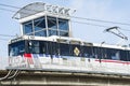 St Louis, Missouri, United States - circa 2016 - Metrolink commuter passenger train at station St Louis Missouri