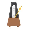 Metronome flat icon, music and instrument,