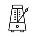 Metronome icon vector image.