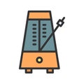 Metronome icon vector image.