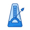 Metronome line icon. Royalty Free Stock Photo