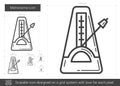 Metronome line icon. Royalty Free Stock Photo