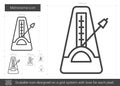 Metronome line icon. Royalty Free Stock Photo