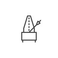 Metronome outline icon