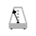 Metronome pixel art. 8 bit device that marks short intervals of time with even beats