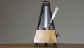 Metronome On Table Dark Background Presto Tempo