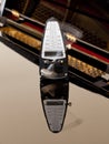 Metronome ticking and reflected on piano