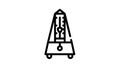 metronome tool black icon animation